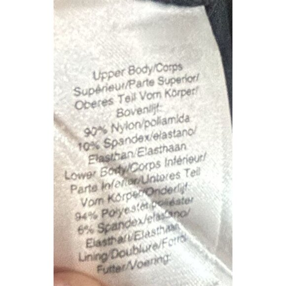 DKNY Black Wide-Leg Jumpsuit With Lace Bodice & Tie Waist Size 12 - Picture 9 of 9